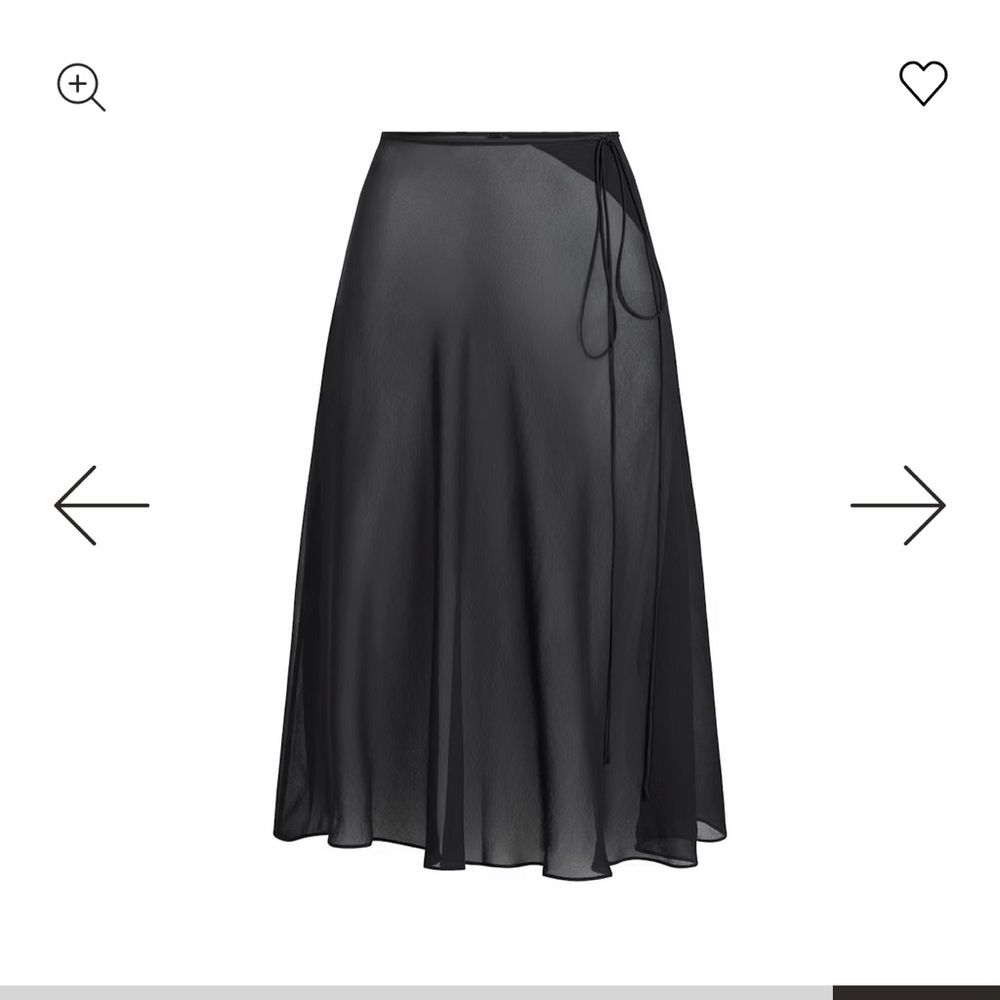 Skims Sheer Cover Up Skirt
